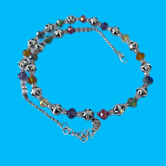 Brighton Kalpana Long Necklace Multicolor Crystal Beads.  Multi colors - Picture 3 of 5